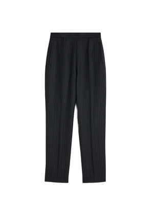 Jil Sander pinstripe pleated trousers - Blue