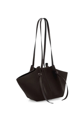 Yuzefi pleated Mochi shoulder bag - Brown