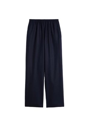 Jil Sander Merino wool flannel trousers - Blue