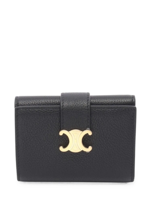 Celine Pre-Owned 2020s Triomphe trifold wallet - Black
