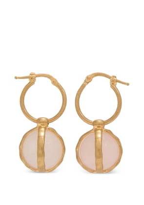 Jil Sander rose-quartz pendant earrings - Pink