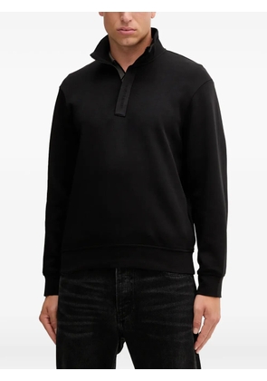 Armani Exchange zip collared sweatshirt - Black