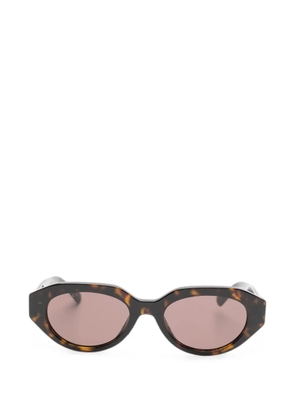 Gucci Eyewear Double G tortoiseshell-effect sunglasses - Brown