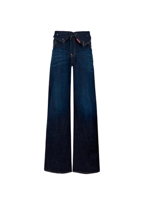 DSQUARED2 dark Urban loose Twist jeans - Blue