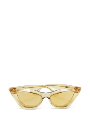 Bottega Veneta Pre-Owned cat-eye sunglasses - Yellow