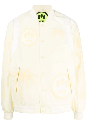 BARROW tonal-appliqué varsity jacket - Neutrals