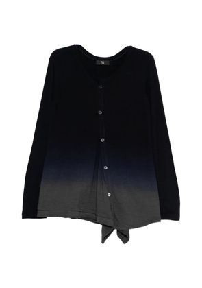 Y's gradient-effect cardigan - Black