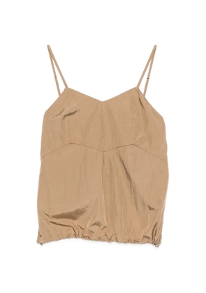 A.M.G. V-neck spaghetti-strap top - Neutrals