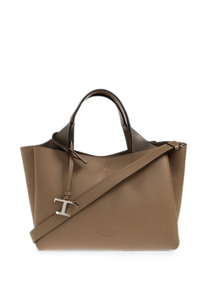 Tod's grained leather tote bag - Neutrals