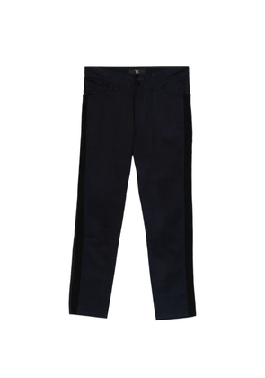 Y's side-stripe trousers - Blue