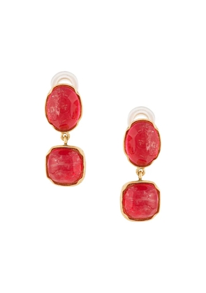 Goossens Two Cabochon earrings - Gold