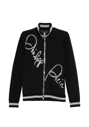 Philipp Plein crystal-embellished bomber jacket - Black
