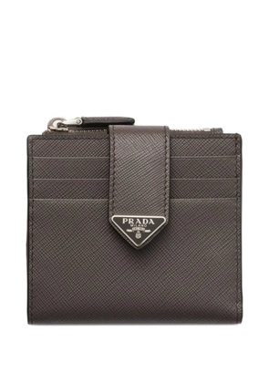 Prada Saffiano-leather card holder - Grey