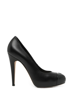 CHANEL Pre-Owned 120mm CC cap-toe pumps - Black