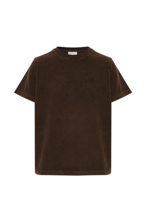 The Upside Soho Eva logo-embroidered T-shirt - Brown