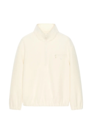 Courrèges quarter-zip high-neck sweater - Neutrals