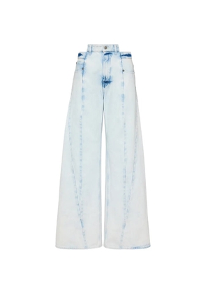 Maison Margiela Spliced curved-seam jeans - Blue