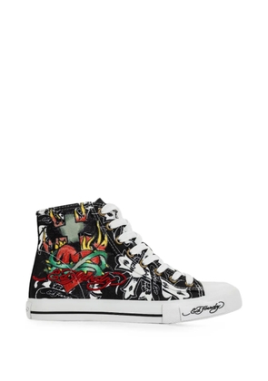 Ed Hardy Cross high-top sneakers - Black