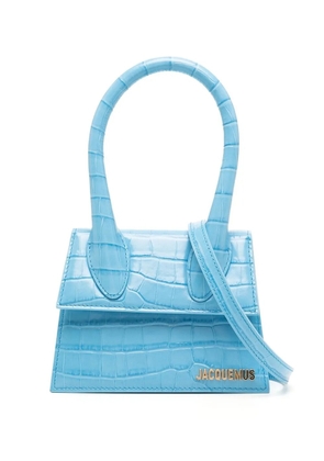 Jacquemus Le Chiquito crocodile-embossed tote bag - Blue