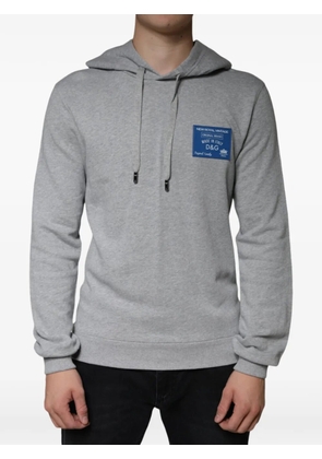 Dolce & Gabbana logo-patch hoodie - Grey
