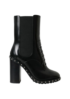 Dolce & Gabbana studded lace-up ankle boots - Black