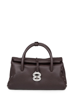 Zanellato small Dotta Centauro grained-leather tote bag - Brown