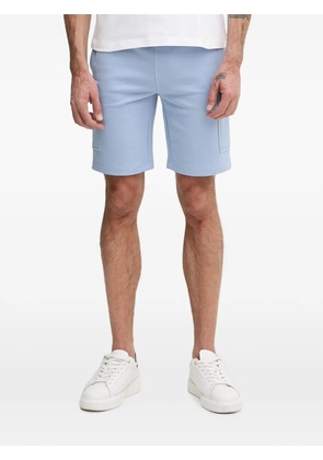 Lacoste logo-patch cargo shorts - Blue