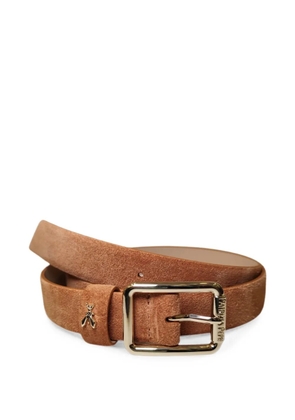 Patrizia Pepe logo-detail square-buckle belt - Brown