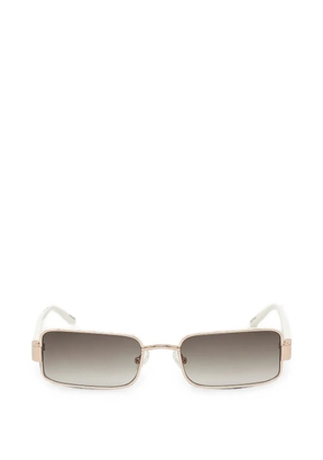 Linda Farrow Magda rectangle-frame sunglasses - Gold