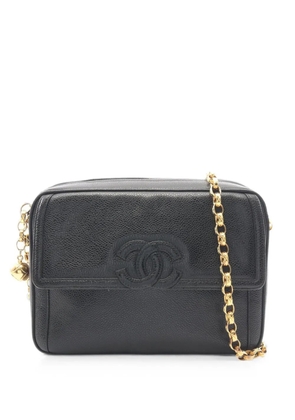 CHANEL Pre-Owned 1991-1994 Coco mark chain shoulder bag - Black