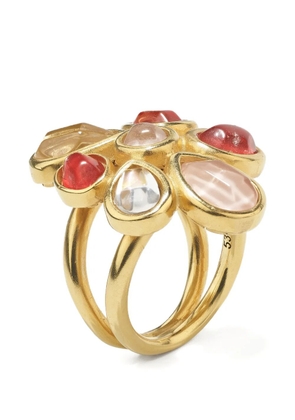 Goossens mini cabochons flower ring - Gold