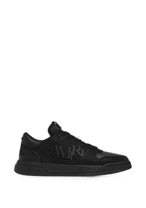 AMIRI crystal-embellished logo-patch sneakers - Black