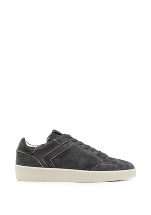 Canali panelled lace-up suede sneakers - Grey