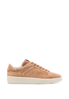 Canali lace-up suede sneakers - Brown