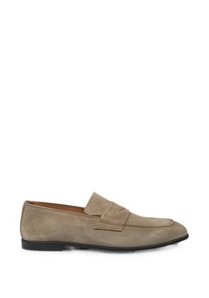 MILLE 885 suede penny loafers - Neutrals