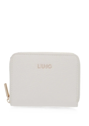 LIU JO small logo-plaque wallet - White