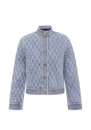 ZIMMERMANN Indra quilted denim jacket - Blue