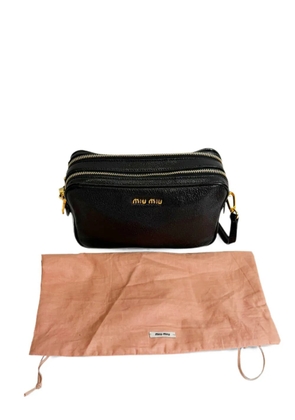 Miu Miu Pre-Owned Madras crossbody bag - Black