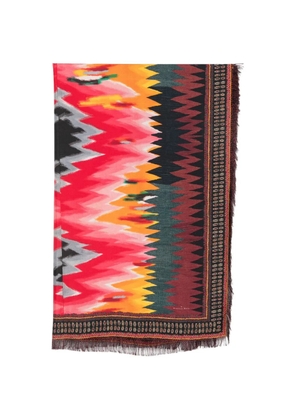 Pierre-Louis Mascia frayed-edge scarf - Red
