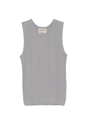 Carrer Tone ribbed tank top - Grey