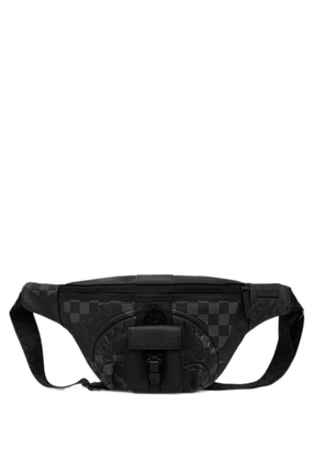 Sprayground check-print shark-mouth belt bag - Black