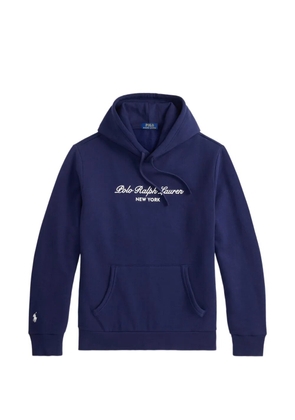 Polo Ralph Lauren logo-embroidered drawstring hoodie - Blue