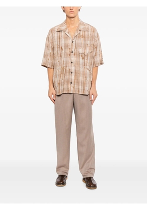 Ziggy Chen all-over graphic-print shirt - Neutrals