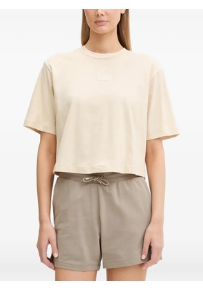 Ea7 Emporio Armani logo-patch T-shirt - Neutrals