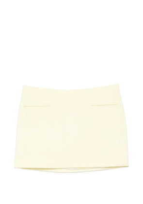 A.M.G. welt-pocket mini skirt - Yellow