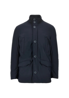 Herno SUB-ZERO button-fastening high-neck coat - Blue