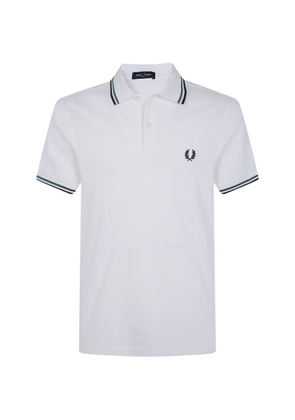 Fred Perry embroidered-logo polo shirt - White