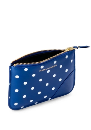 Comme Des Garçons Wallet polka-dot-print wallet - Blue