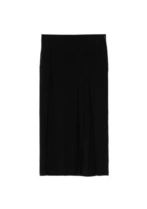 Yohji Yamamoto gabardine maxi skirt - Black