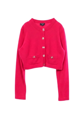 CHANEL Pre-Owned 1986-1988 Icon Button cropped cardigan - Pink